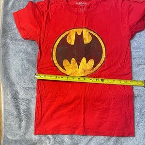Batman Red Tee with Black and Yellow Logo